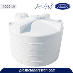 مخزن آب 4000 لیتری عمودی کوتاه طبرستان - منبع و تانکر آب پلاستیکی